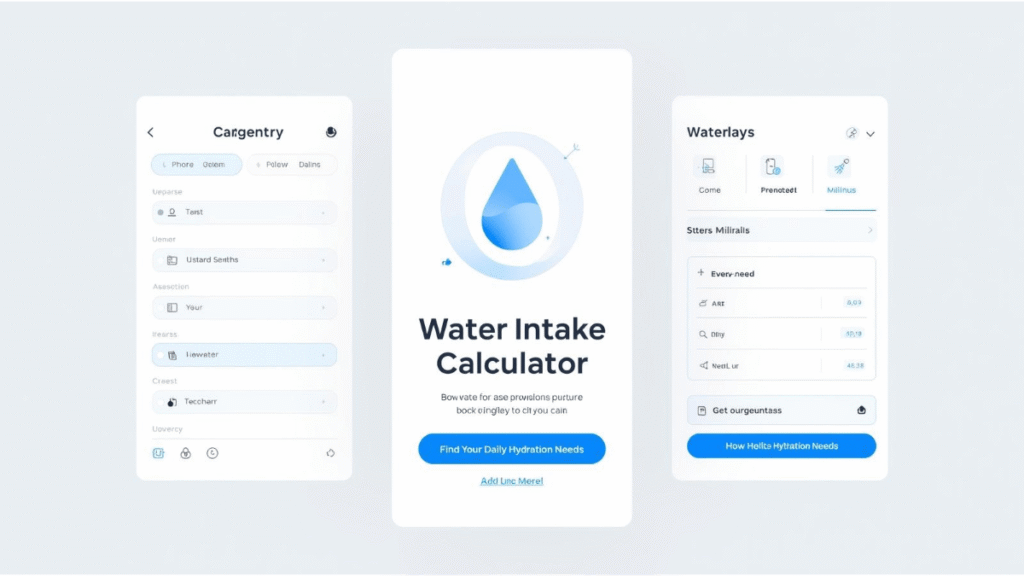 Water Intake Calculator | Find Your Daily Hydration Needs
